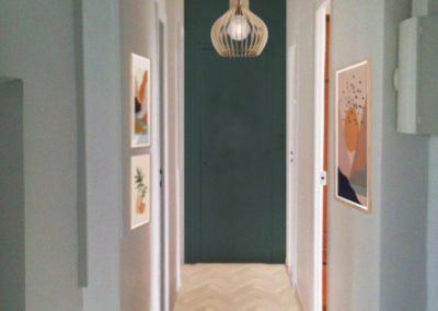 Photomontage décoration couloir
